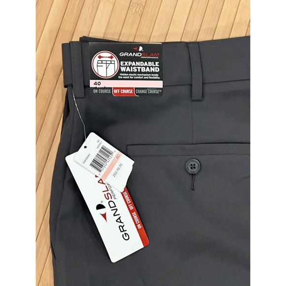 Grand Slam Men's DriFlow Expandable Waistband Golf Shorts UPF 50 Sz 40 NWT - Picture 5 of 6